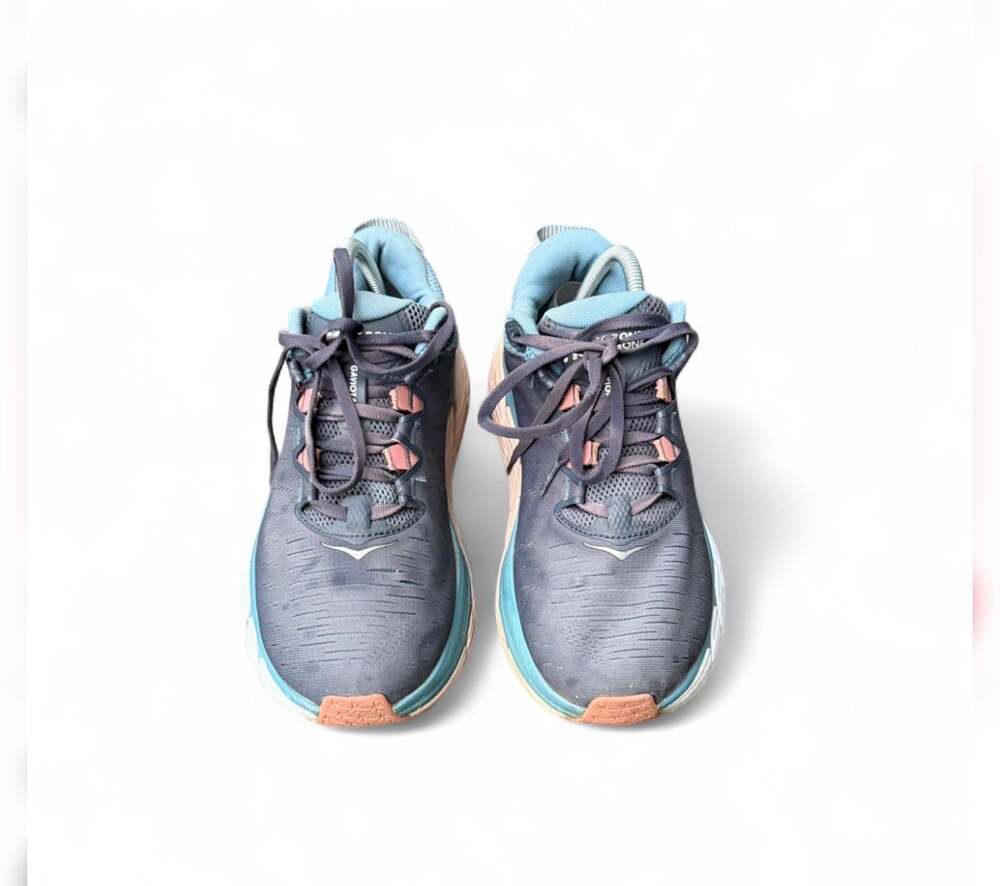 Size 9D Hoka One One Gaviota 3 Women's Running Shoes Ombre Blue / Rosette WIDE - Picture 3 of 8